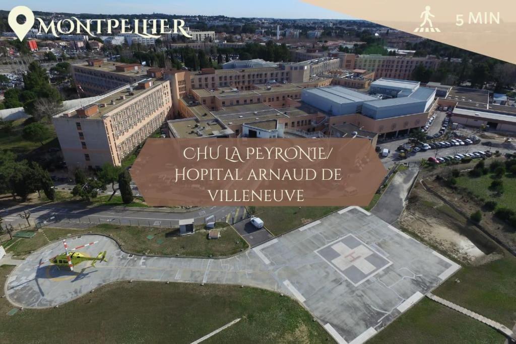 028- Chu Hopital, Appart 2Chambres, Parking, Tram Montpellier Zewnętrze zdjęcie